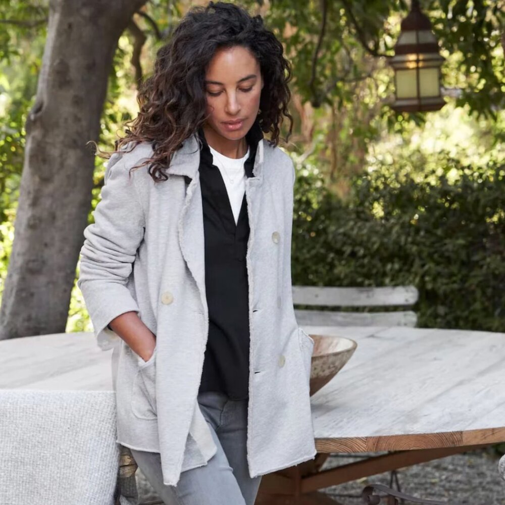 Frank & Eileen BELFAST Sweatshirt Peacoat Triple Fleece - Meduim